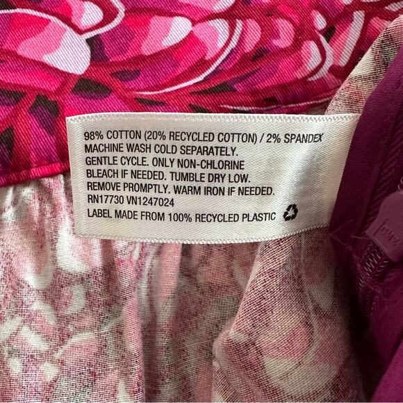 Kika Vargas X Target Skirt Pink Mum Floral Scalloped Edges Pockets Mini Size 8 - Picture 11 of 12